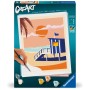 Ravensburger - CreArt pictura pe numere pentru adulti cabana pe plaja Ravensburger - 1